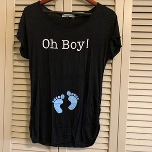 Oh Boy! Pregnancy Knit Shirt M